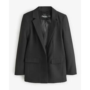 PIECES Women’s Italian Black Tailored Blazer Size S New With Tags